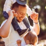 Fatherhood Dad Holding Kids