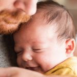 First Fathers Day With Baby Smiling