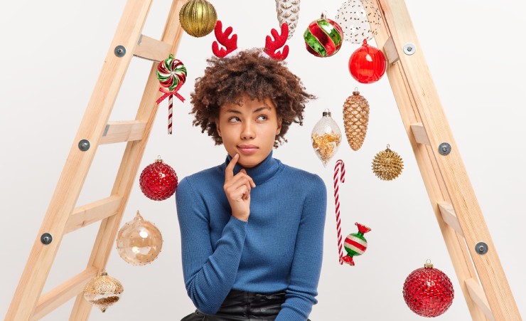 Christmas Gifting Rules Woman Pondering