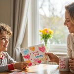 Boy Giving Mothers Day Card